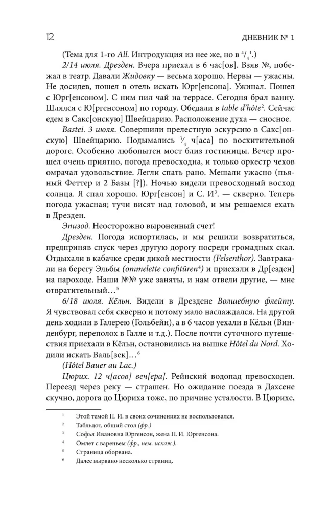 Петр Чайковский. Дневники. Николай Кашкин. Воспоминания о П.И. Чайковском